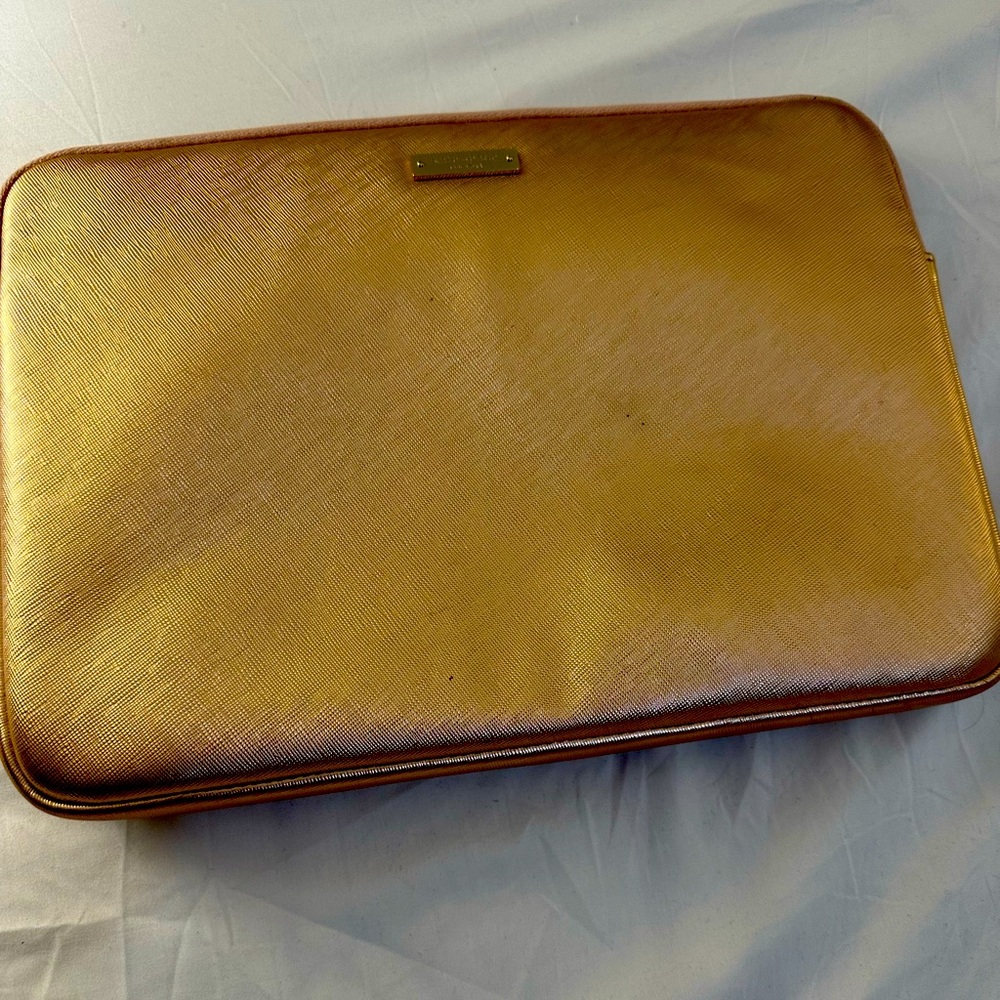 🔥🔥Kate Spade Rose gold glitter Computer sleeve